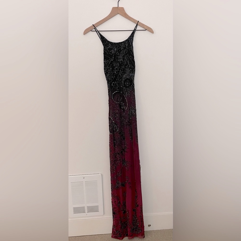 Vintage Silk Prom Dress: Size 2-4/M.